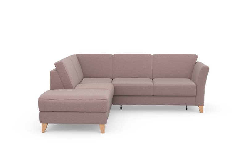 sit&more Ecksofa »Visby L-Form«, Wahlweise mit Bettfunktion und Stauraum, frei im Raum stellbar von sit&more