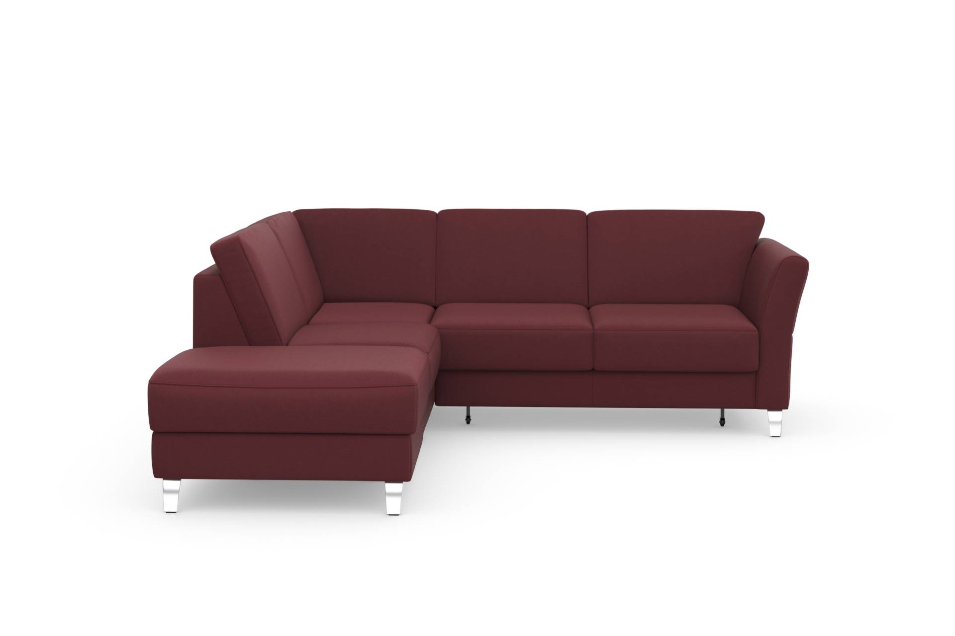 sit&more Ecksofa »Visby L-Form«, Wahlweise mit Bettfunktion und Stauraum, frei im Raum stellbar von sit&more