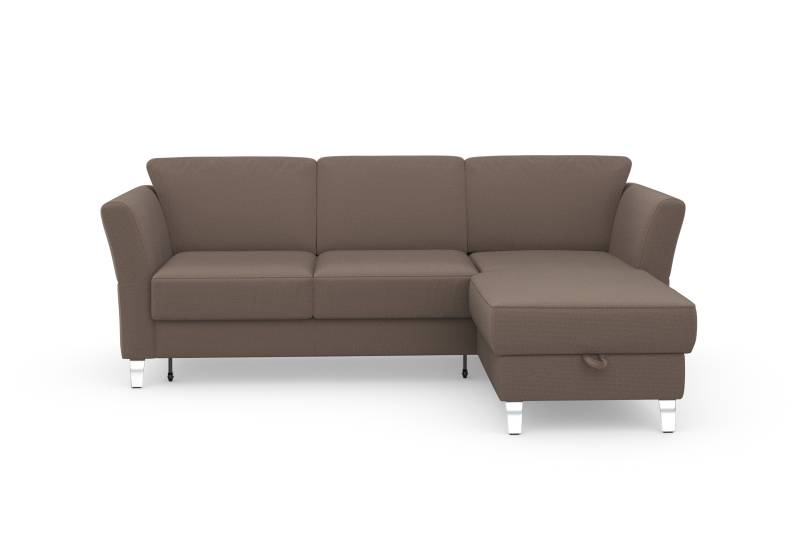 sit&more Ecksofa »Visby L-Form«, wahlweise mit Bettfunktion und Bettkasten, frei im Raum stellbar von sit&more