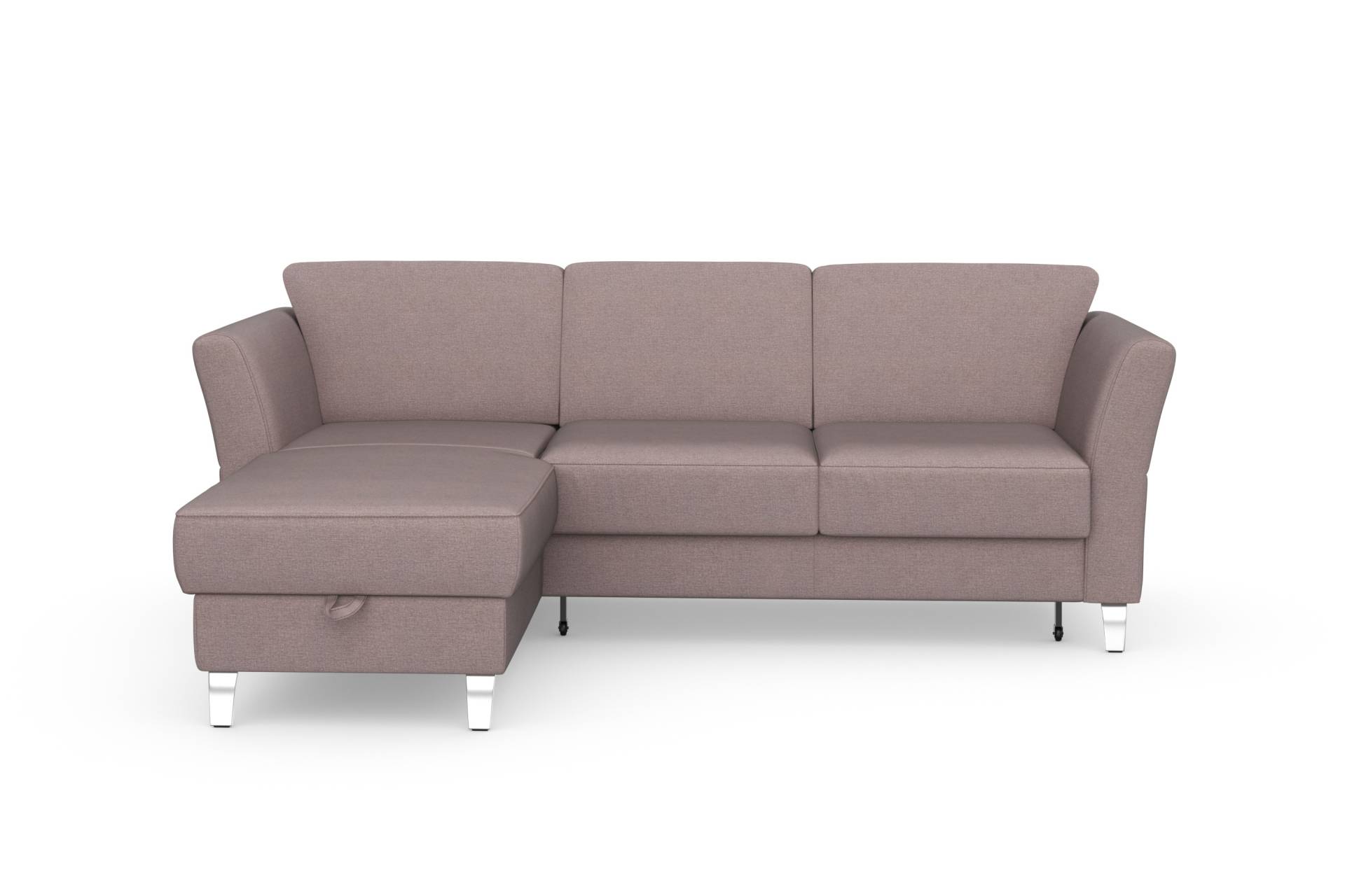 sit&more Ecksofa »Visby L-Form«, wahlweise mit Bettfunktion und Bettkasten, frei im Raum stellbar von sit&more