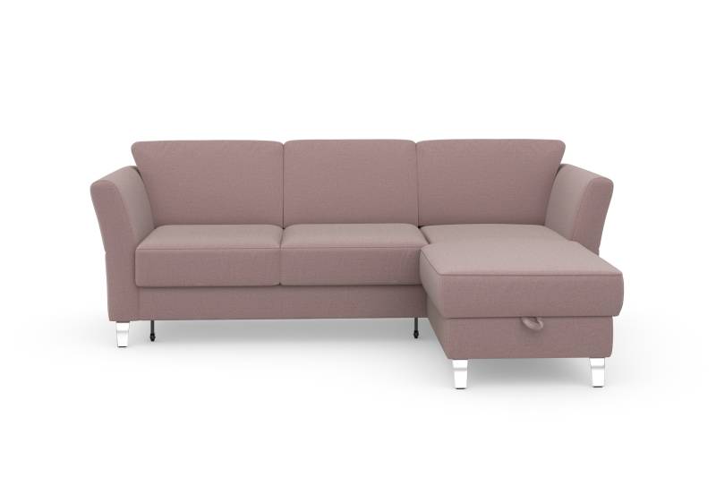 sit&more Ecksofa »Visby L-Form«, wahlweise mit Bettfunktion und Bettkasten, frei im Raum stellbar von sit&more