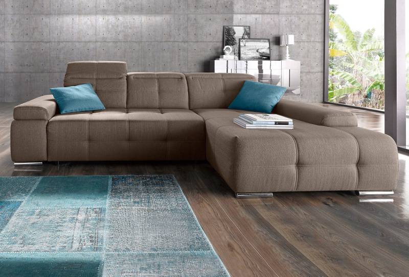 sit&more Ecksofa »Mistral L-Form«, wahlweise mit Bettfunktion von sit&more