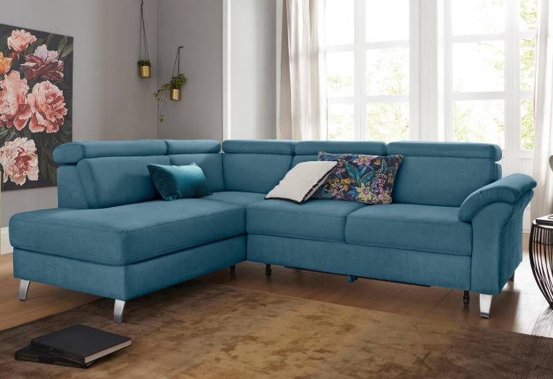 sit&more Ecksofa, inklusive Kopfteilverstellung, wahlweise mit Bettfunktion und Bettkasten von sit&more