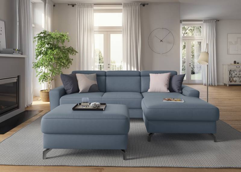 sit&more Ecksofa »Scarlett L-Form«, inklusive Kopfteilverstellung, wahlweise mit Bettfunktion, Bettkasten von sit&more