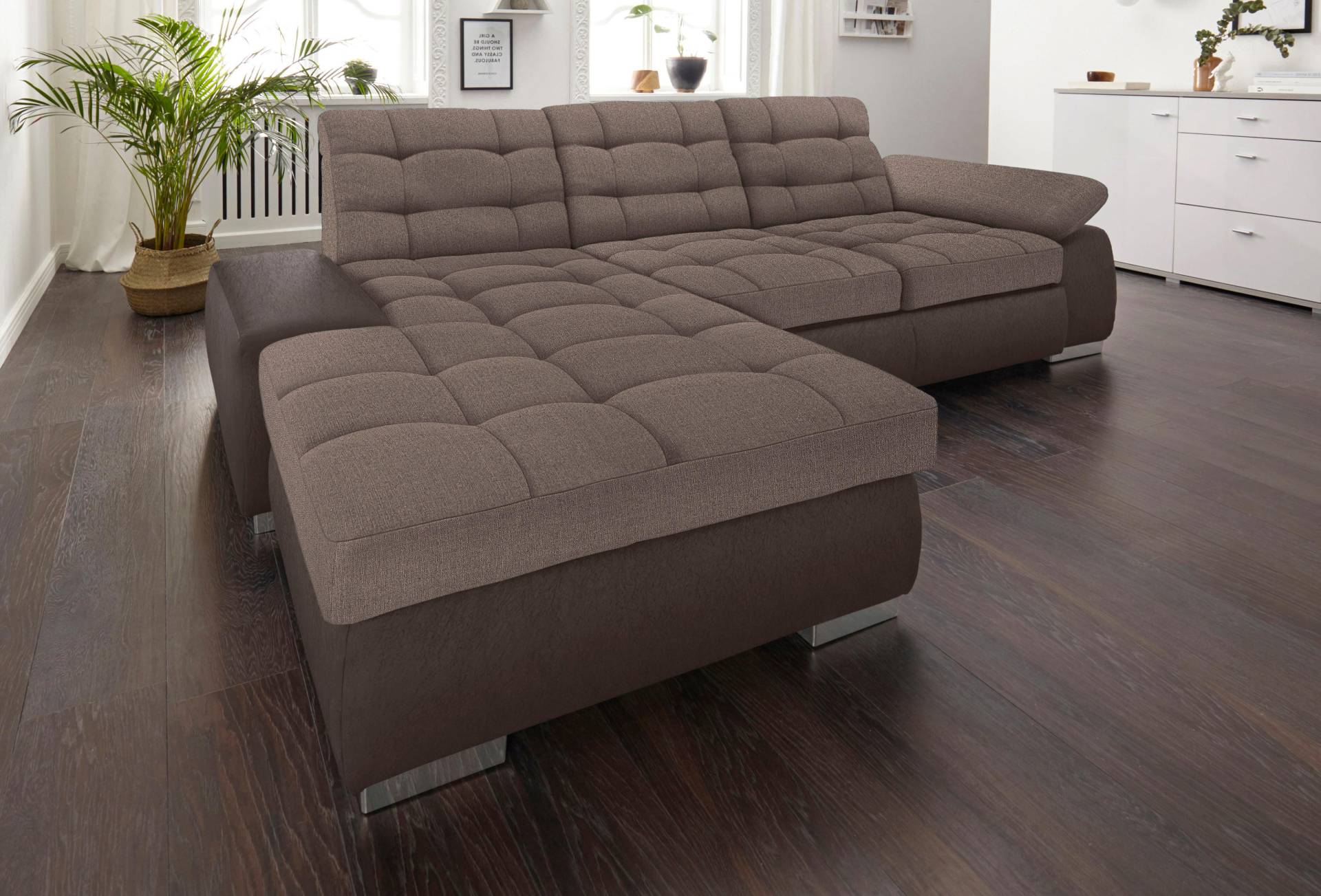 sit&more Ecksofa »Ontario L-Form«, XXL, wahlweise mit Bettfunktion von sit&more