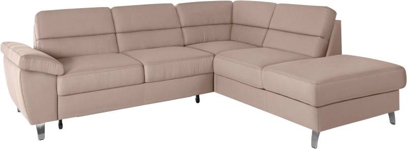 sit&more Ecksofa »Sorano L-Form«, wahlweise mit Bettfunktion und Bettkasten von sit&more