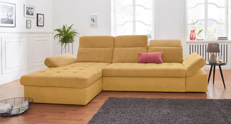 sit&more Ecksofa »Stardust L-Form«, wahlweise mit Bettfunktion und Bettkasten von sit&more