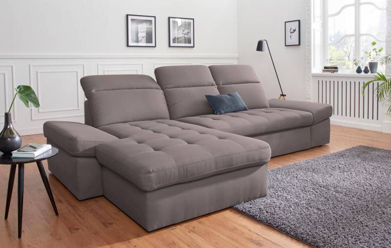 sit&more Ecksofa »Stardust L-Form«, wahlweise mit Bettfunktion und Bettkasten von sit&more