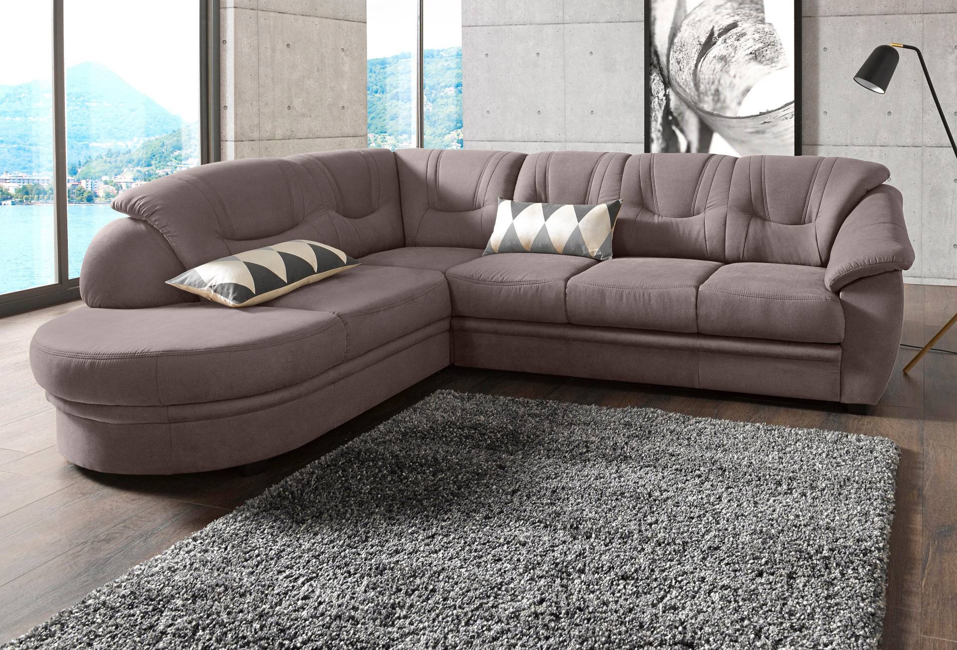 sit&more Ecksofa »Savoni L-Form«, wahlweise mit Bettfunktion von sit&more