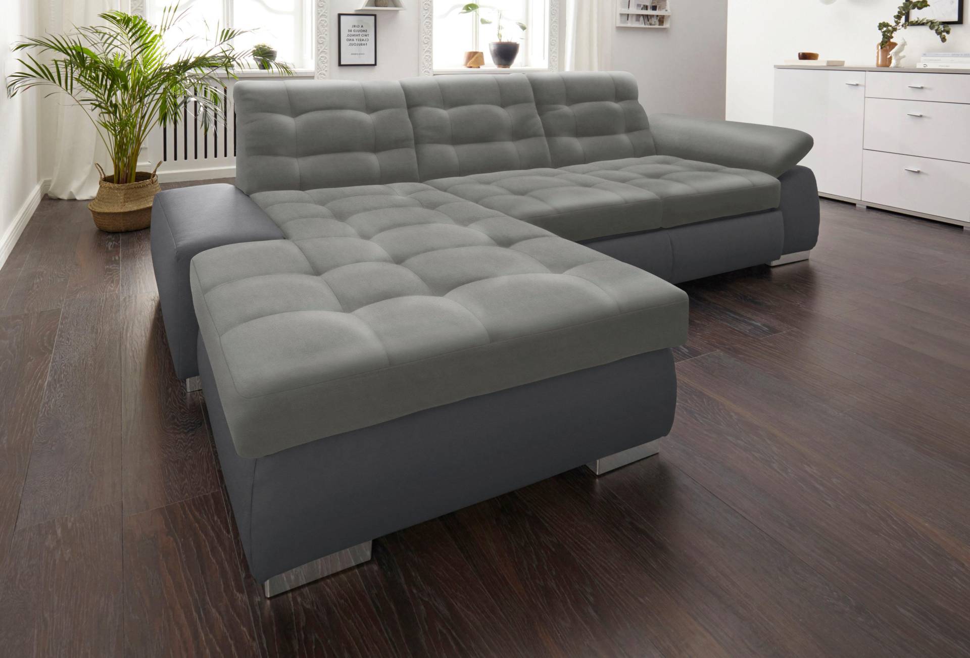 sit&more Ecksofa »Ontario L-Form«, XXL, wahlweise mit Bettfunktion von sit&more