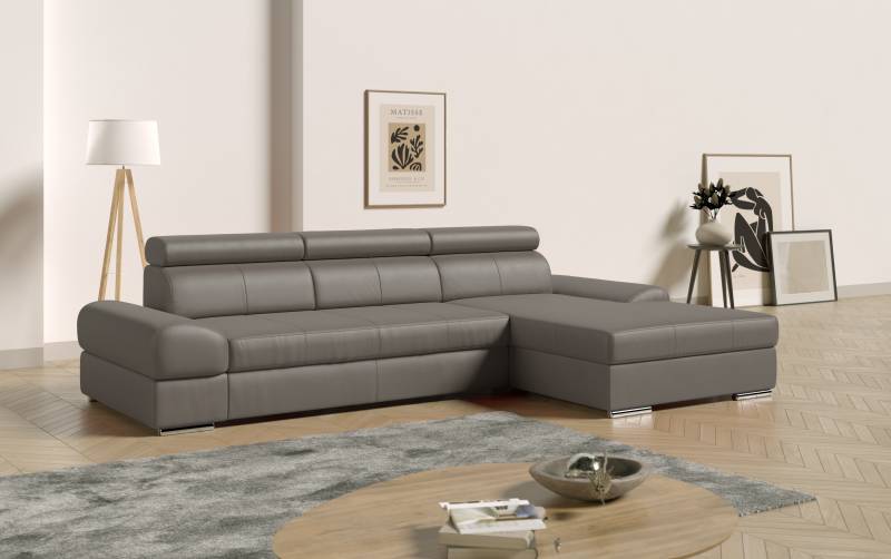 sit&more Ecksofa Broadway, mit verstellbaren Kopfteilen, wahlweise mit Bettfunktion von sit&more