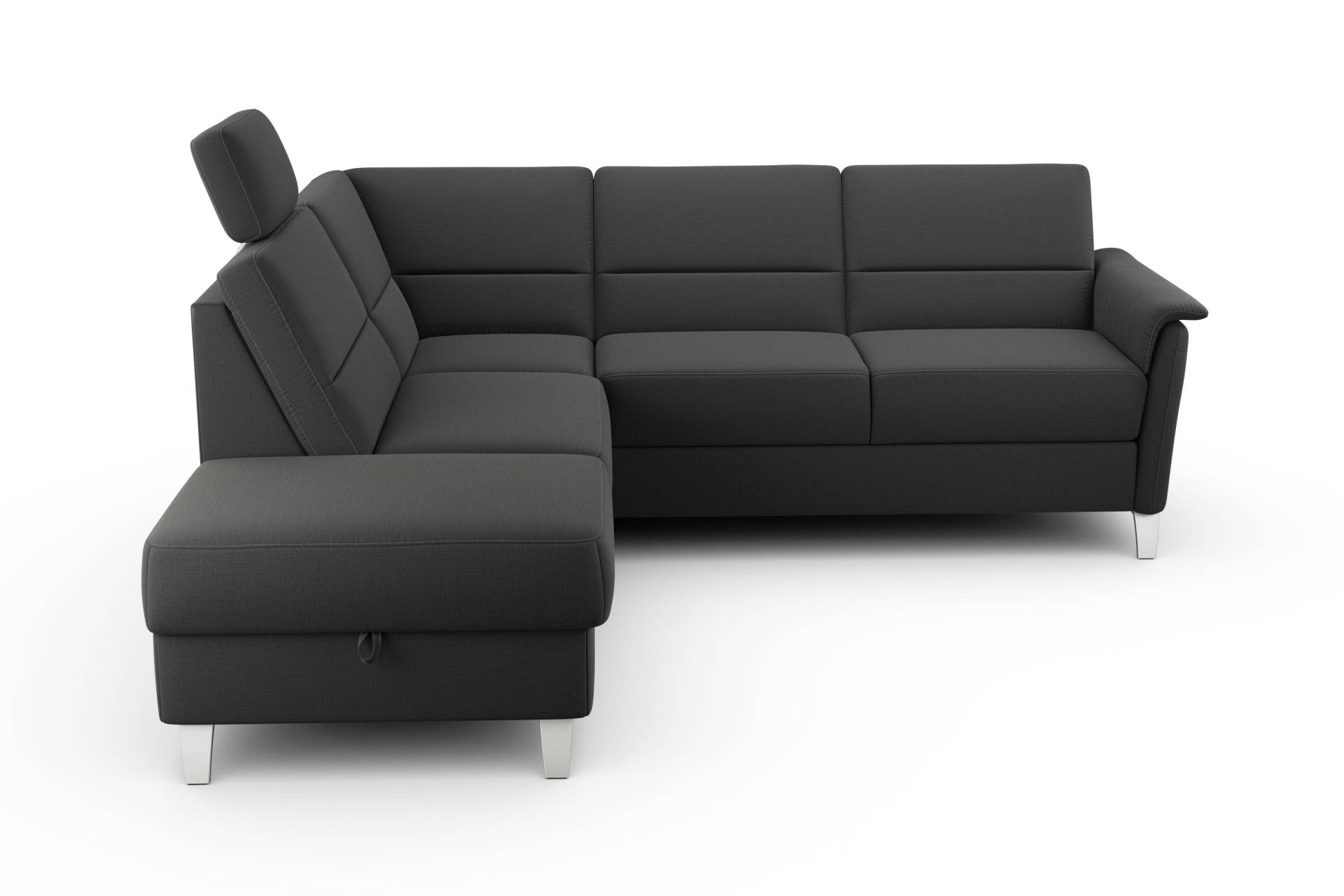 sit&more Ecksofa »Palmera L-Form«, Federkern, wahlweise mit Bettfunktion und mit/ohne Stauraum von sit&more