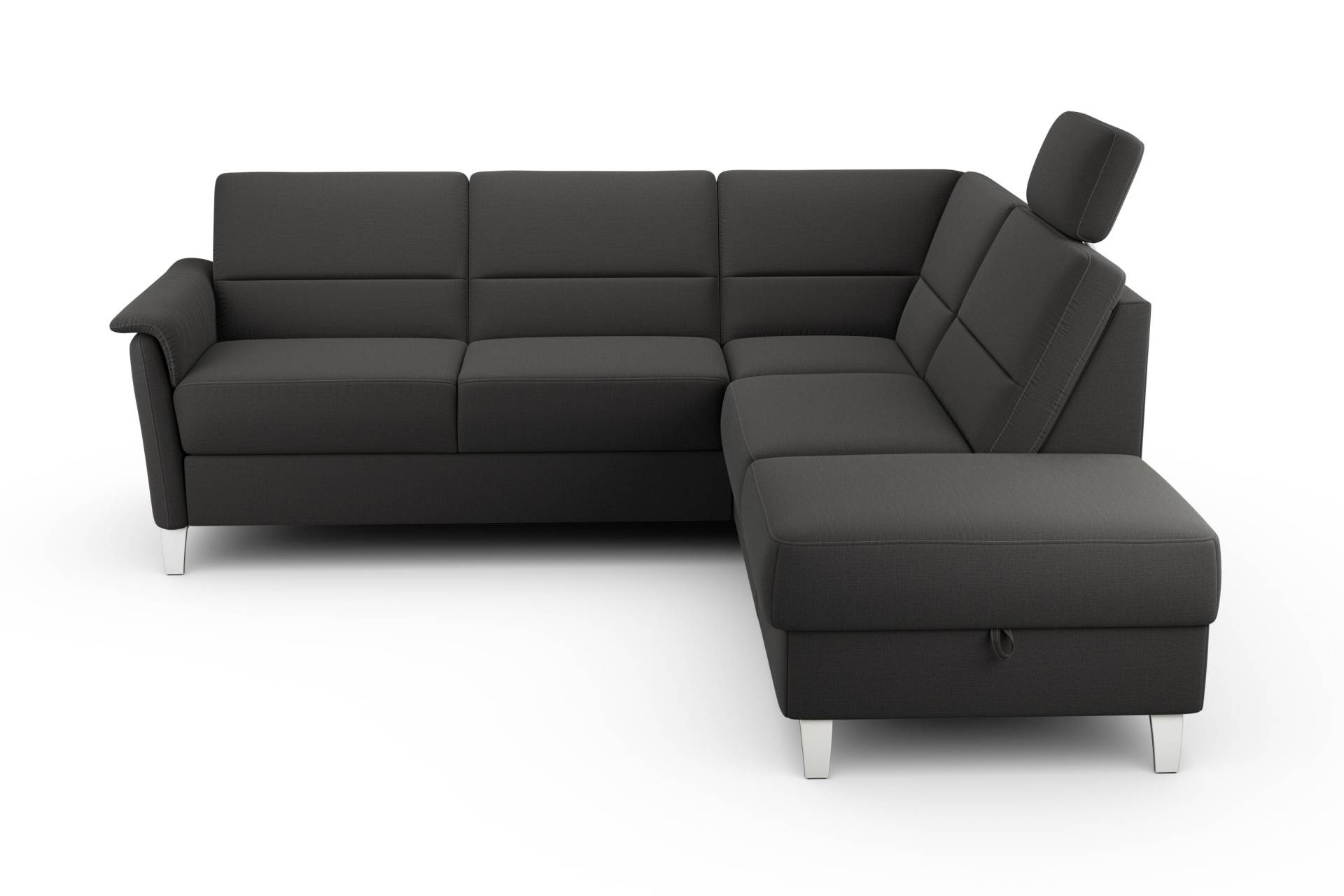 sit&more Ecksofa »Palmera L-Form«, Federkern, wahlweise mit Bettfunktion und mit/ohne Stauraum von sit&more