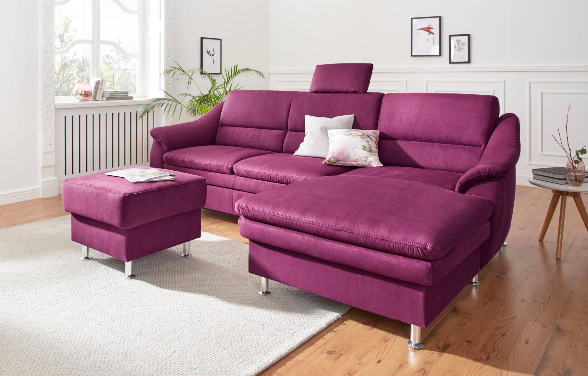 sit&more Ecksofa »Cardoso L-Form«, mit Federkern, wahlweise mit Bettfunktion von sit&more