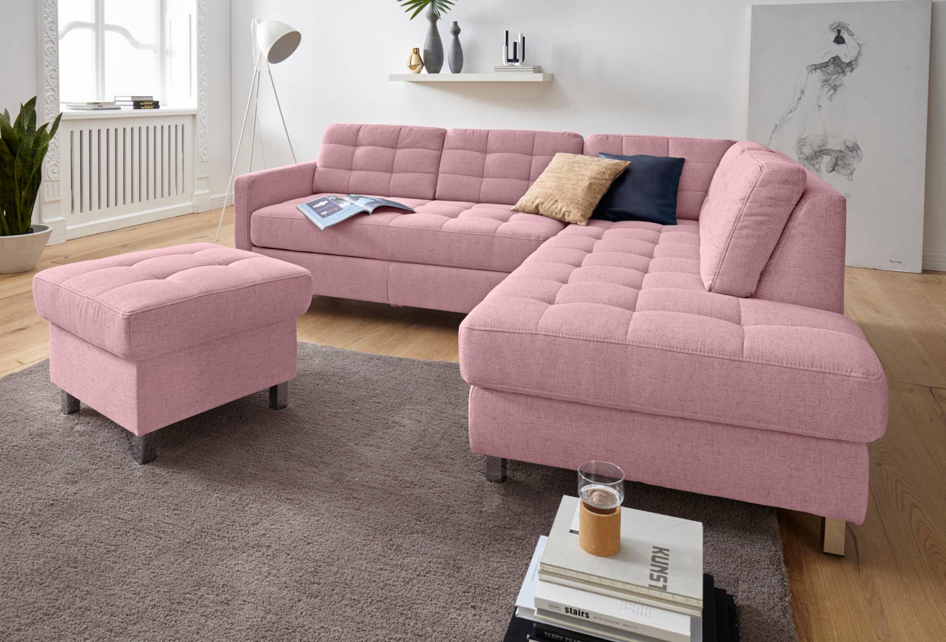 sit&more Ecksofa »Picasso L-Form«, wahlweise mit Bettfunktion und Bettkasten von sit&more