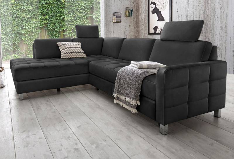 sit&more Ecksofa »Pablo L-Form«, wahlweise mit Bettfunktion von sit&more