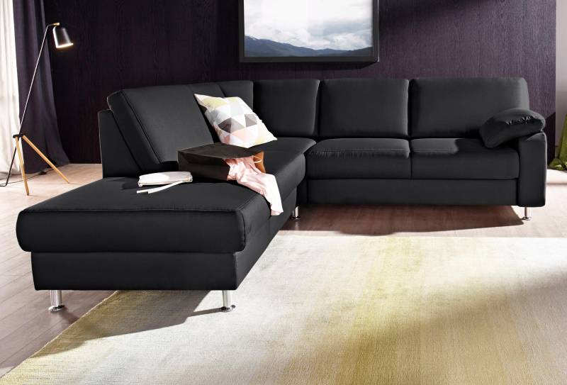 sit&more Ecksofa »Belfort L-Form«, wahlweise mit Vorziehsitz und Bettkasten von sit&more