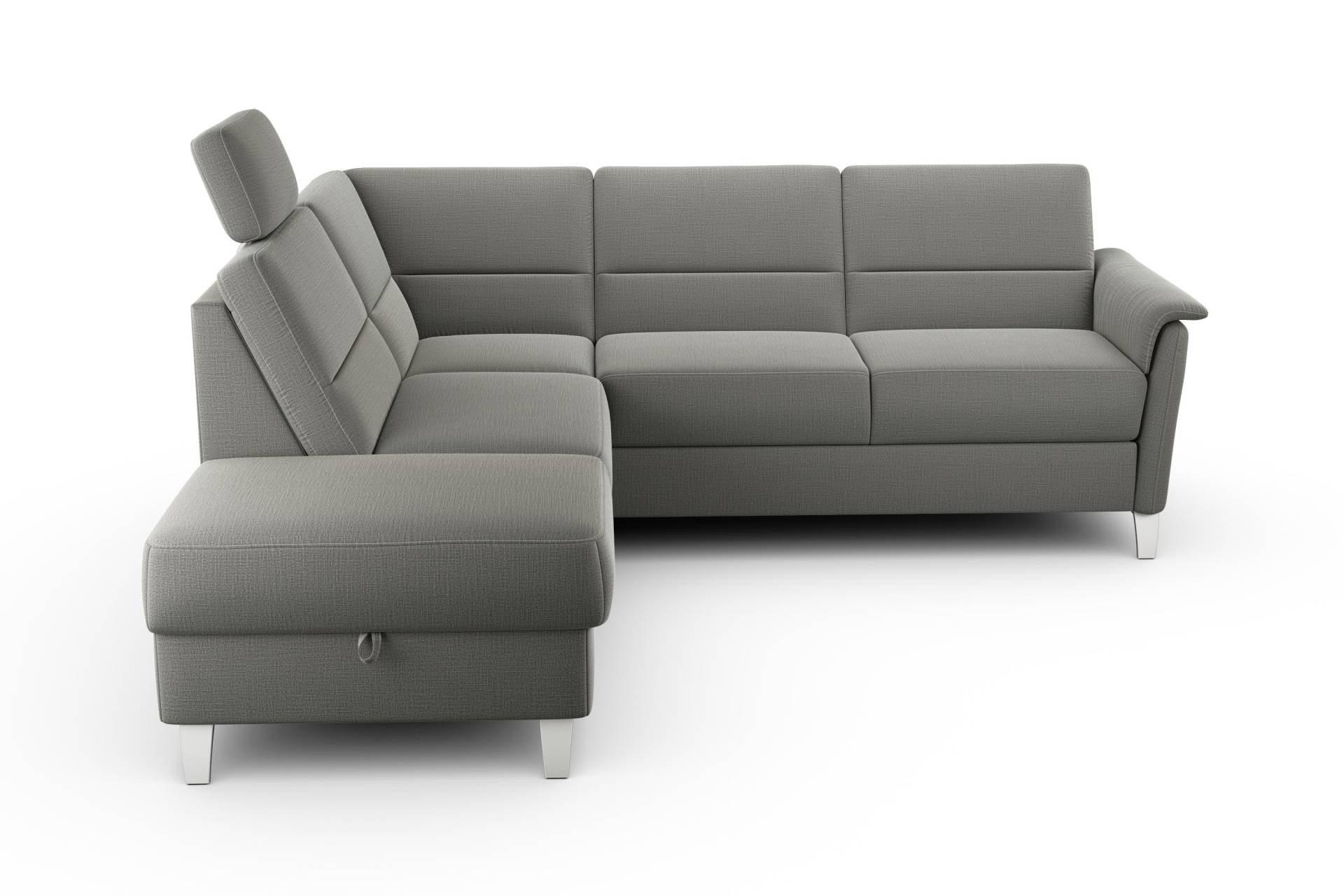 sit&more Ecksofa »Palmera L-Form«, Federkern, wahlweise mit Bettfunktion und mit/ohne Stauraum von sit&more