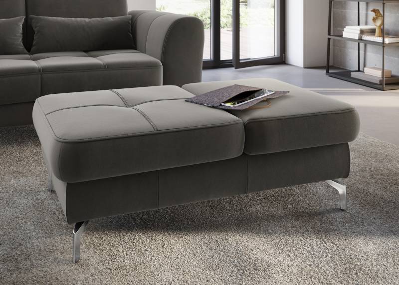 sit&more Hocker »Bendigo«, mit Klappfunktion, Bodenfreiheit 12 cm, wahlweise in 2 Fussfarben von sit&more