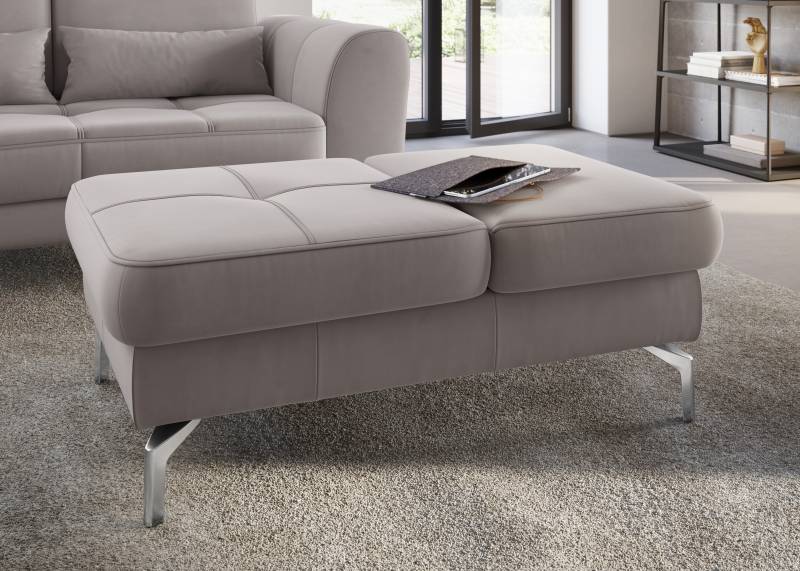 sit&more Hocker »Bendigo«, mit Klappfunktion, Bodenfreiheit 15 cm, wahlweise in 2 Fussfarben von sit&more