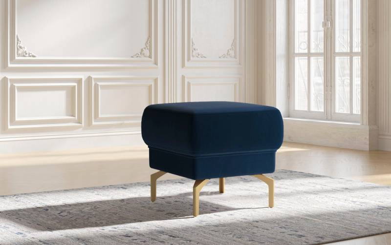 sit&more Hocker »Orient 4 V«, goldfarbenfabene Metallfüsse von sit&more