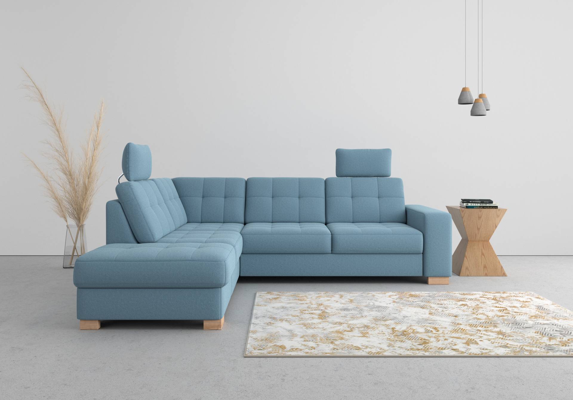 sit&more Ecksofa »Quincy L-Form«, wahlweise mit Bettfunktion und Bettkasten von sit&more