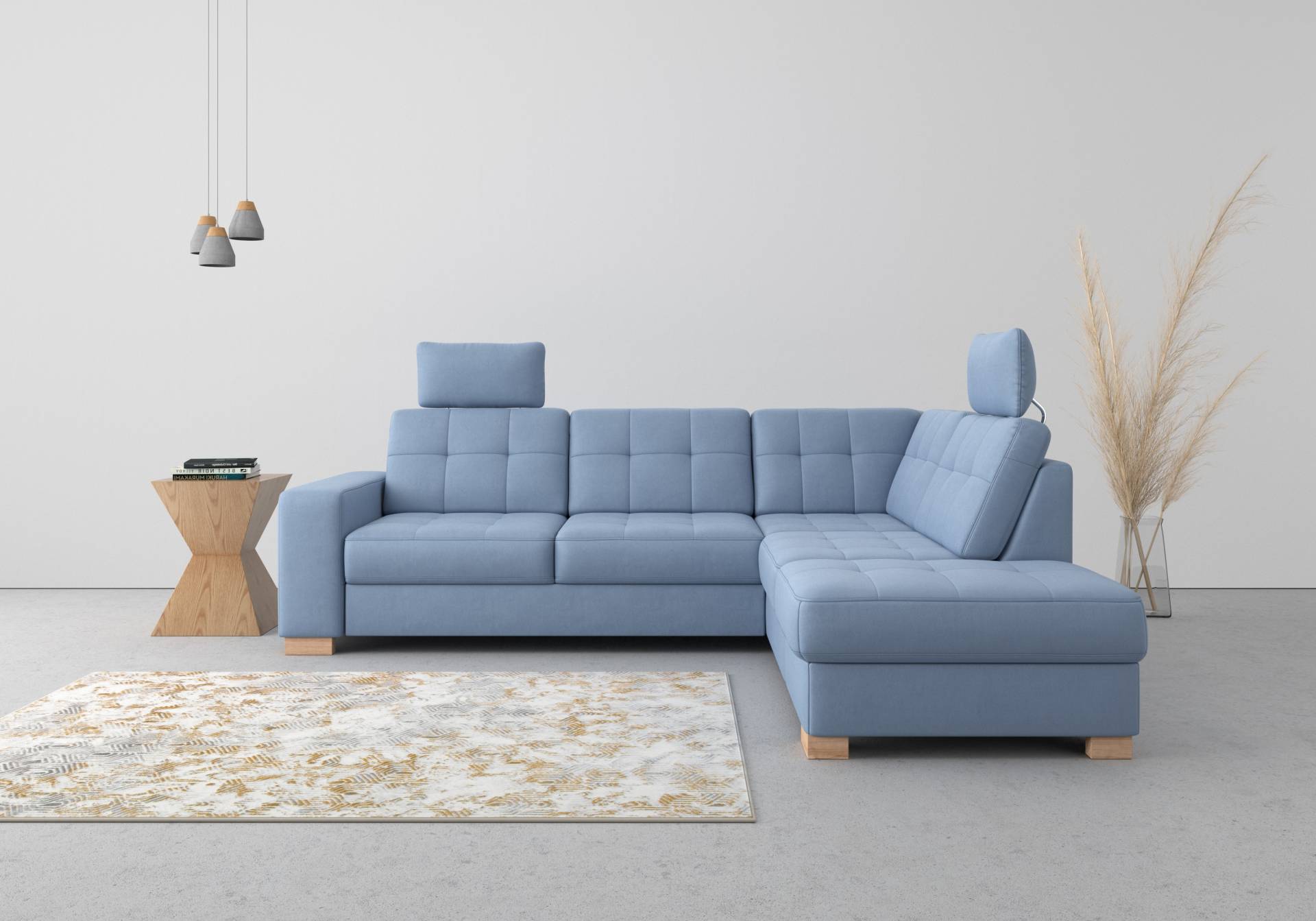 sit&more Ecksofa »Quincy L-Form«, wahlweise mit Bettfunktion und Bettkasten von sit&more