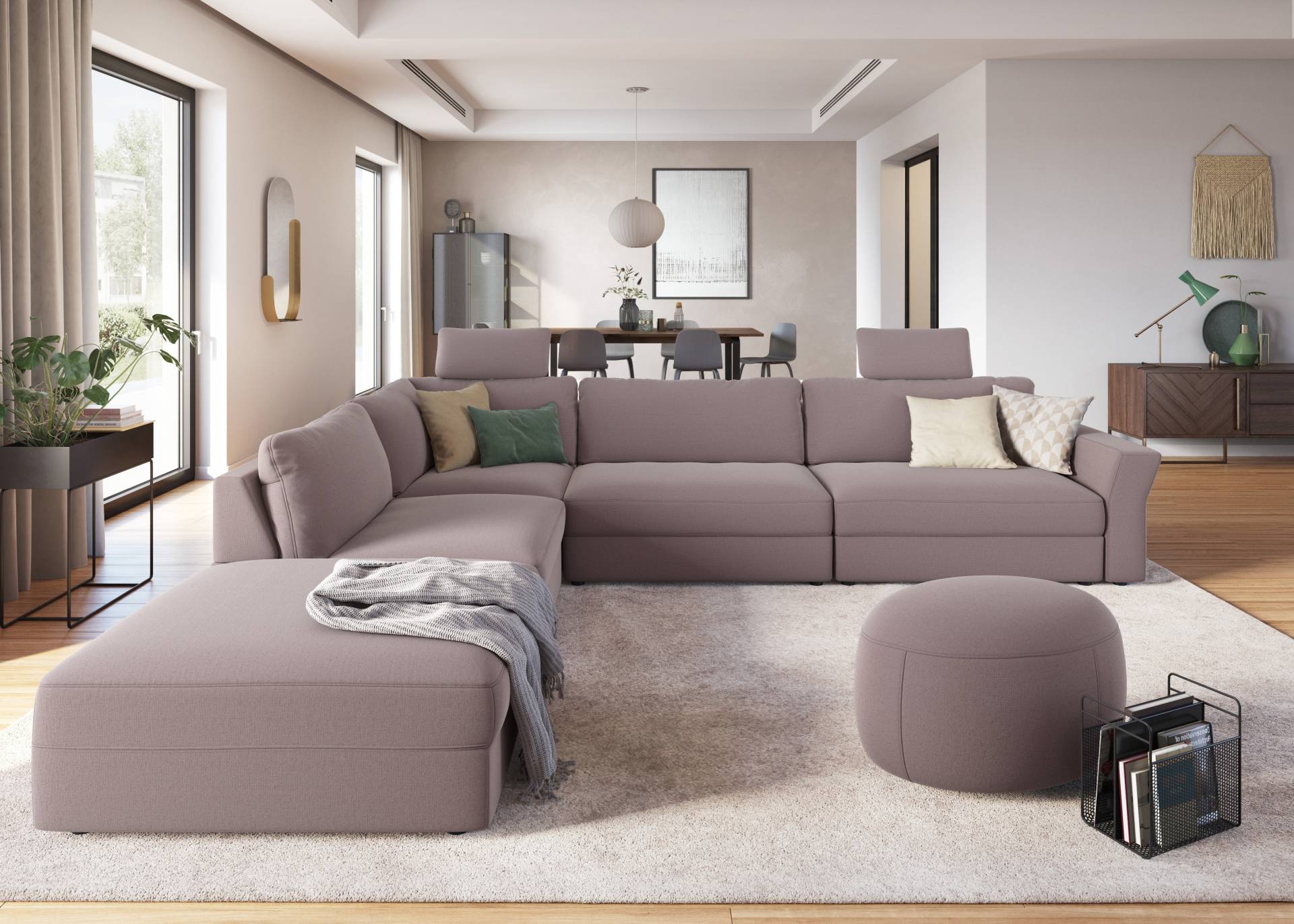 sit&more Ecksofa »Cadabra L-Form«, Breite 356 cm, mit Sitztiefenverstellung von sit&more