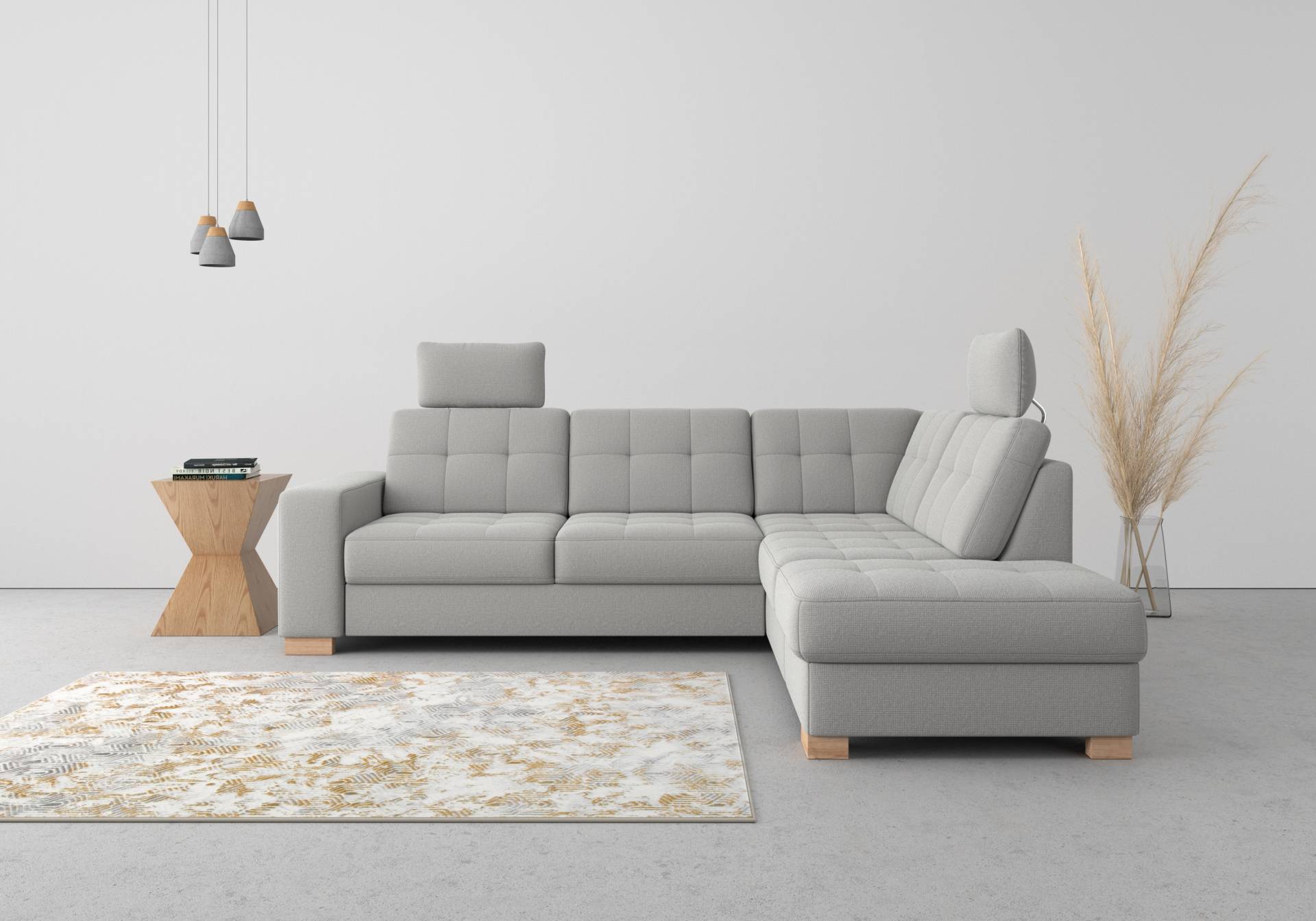 sit&more Ecksofa »Quincy L-Form«, wahlweise mit Bettfunktion und Bettkasten von sit&more