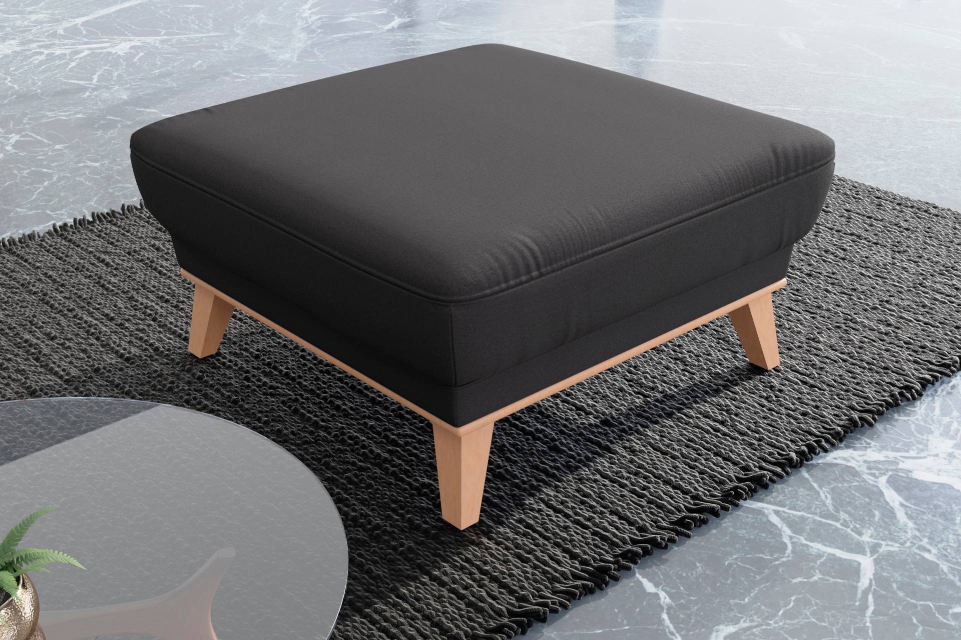 sit&more Polsterhocker »Lavida«, Mit elegantem Holzrahmen sit&more Polsterhocker »Lavida«, Mit elegantem Holzrahmen von sit&more