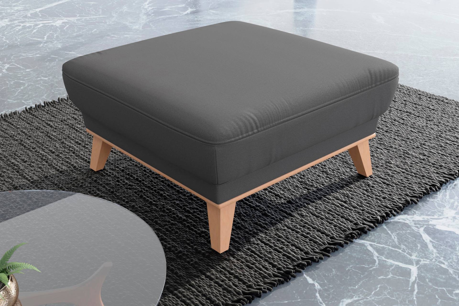 sit&more Polsterhocker »Lavida«, Mit elegantem Holzrahmen sit&more Polsterhocker »Lavida«, Mit elegantem Holzrahmen von sit&more
