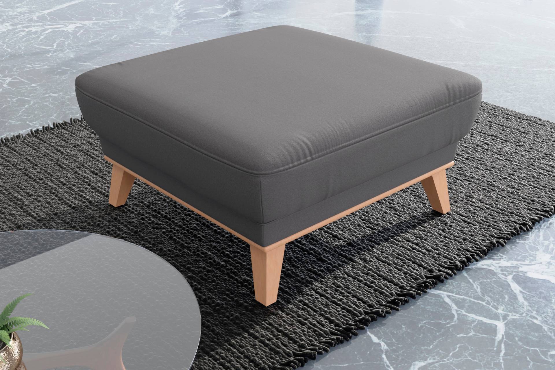 sit&more Polsterhocker »Lavida«, Mit elegantem Holzrahmen sit&more Polsterhocker »Lavida«, Mit elegantem Holzrahmen von sit&more