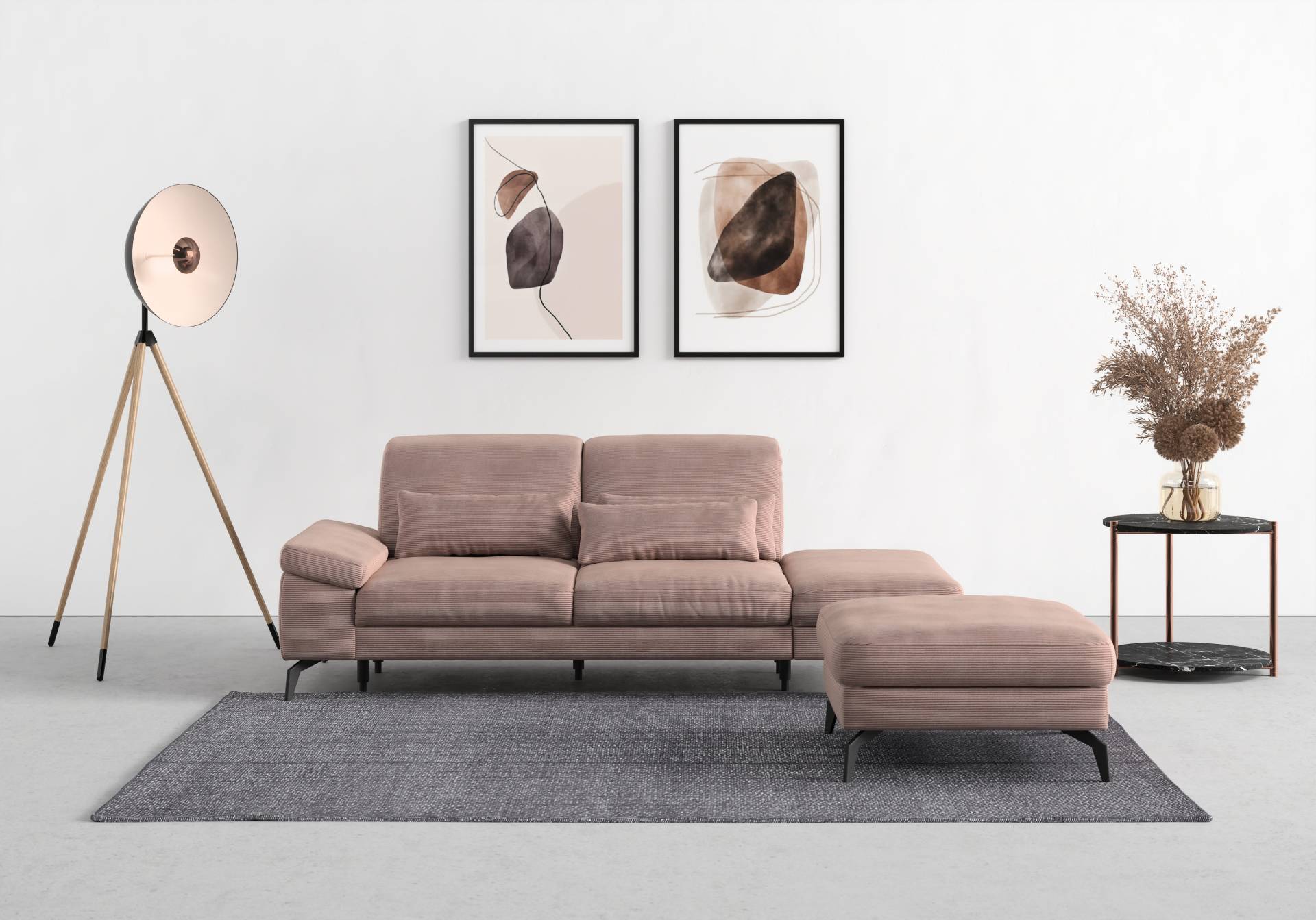 sit&more Polsterhocker »Cabana«, mit stylischen Metallfüssen sit&more Polsterhocker »Cabana«, mit stylischen Metallfüssen von sit&more
