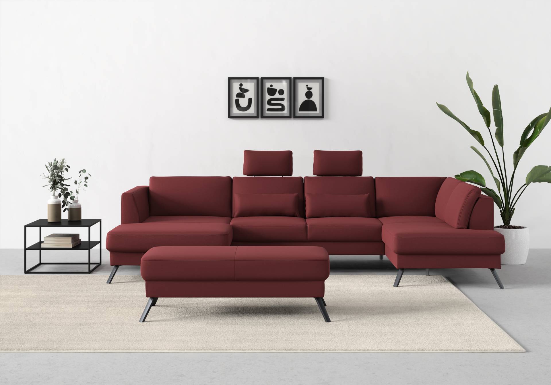 sit&more Wohnlandschaft »Lindholm U-Form«, mit Sitztiefenverstellung und Federkern sit&more Wohnlandschaft »Lindholm U-Form«, mit Sitztiefenverstellung und Federkern von sit&more