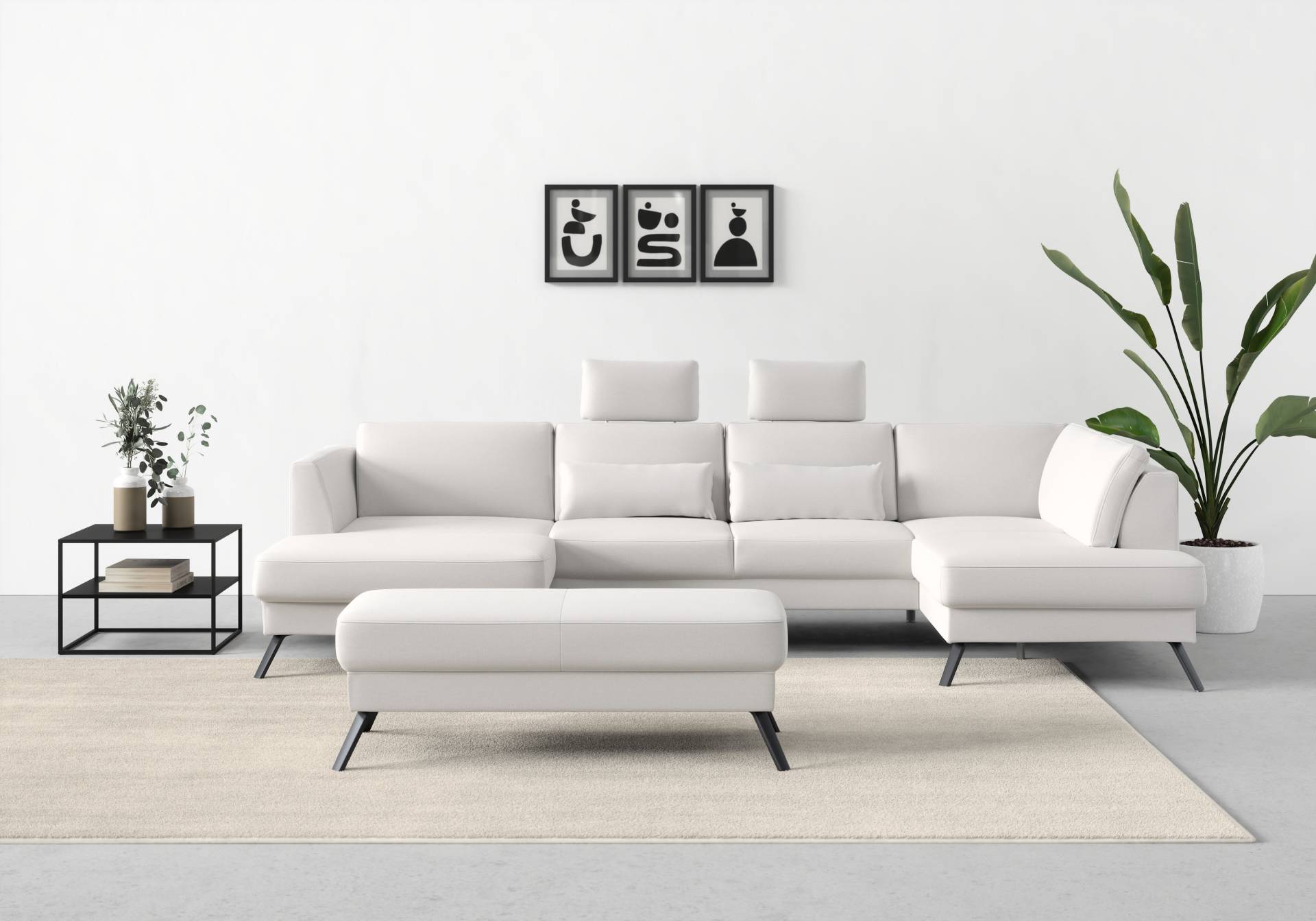 sit&more Wohnlandschaft »Lindholm U-Form«, mit Sitztiefenverstellung und Federkern sit&more Wohnlandschaft »Lindholm U-Form«, mit Sitztiefenverstellung und Federkern von sit&more