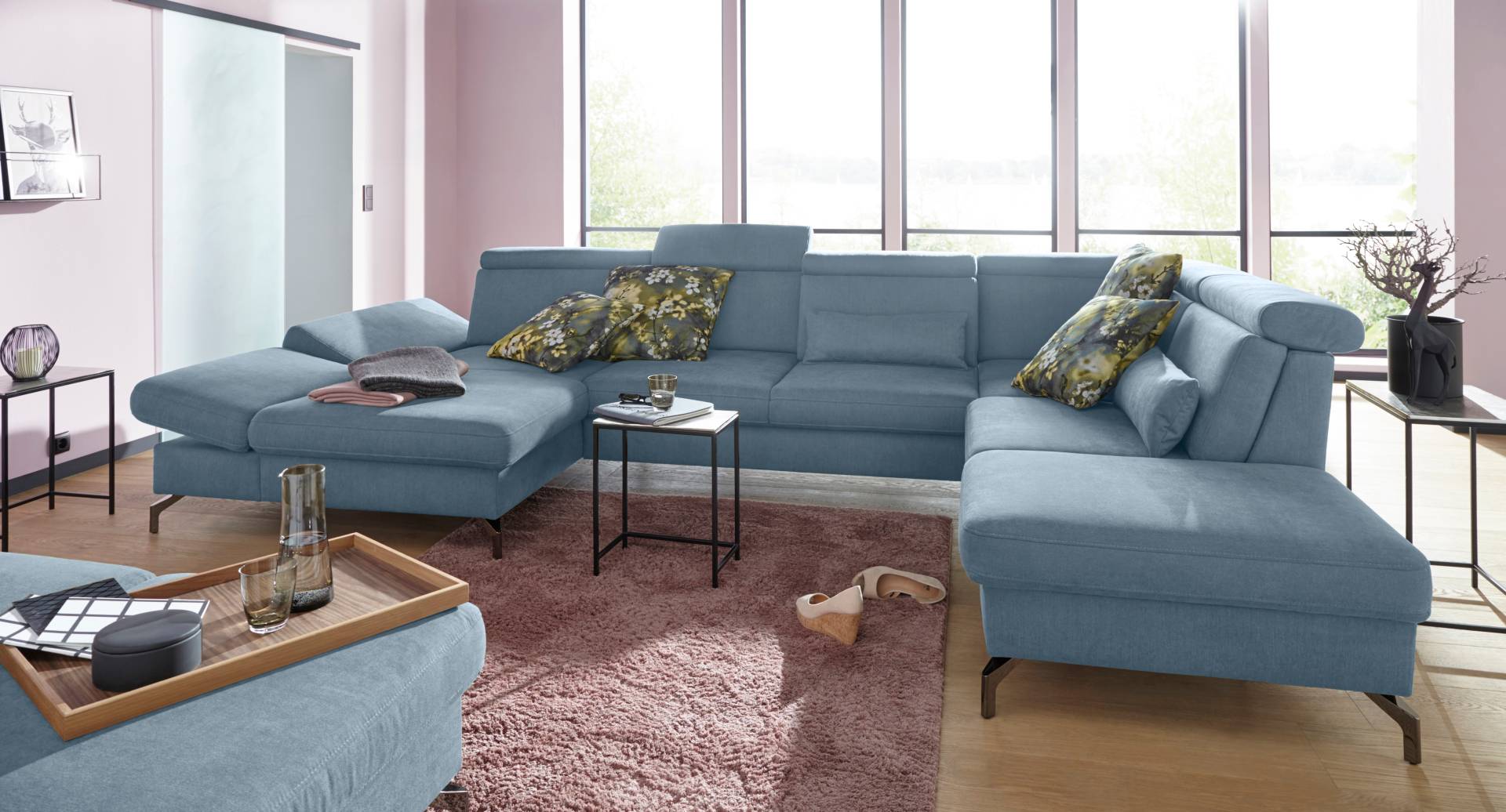 sit&more Wohnlandschaft »Brisbane U-Form«, Fusshöhe 12 cm, inklusive Sitztiefen-, Armteil- und Kopfteilverstellung sit&more Wohnlandschaft »Brisbane U-Form«, Fusshöhe 12 cm, inklusive Sitztiefen-, Armteil- und Kopfteilverstellung von sit&more