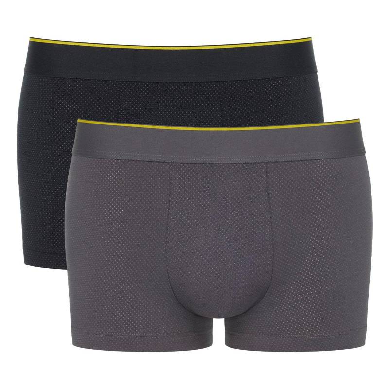 2er Pack Ever Airy - Hipster Short Pant Herren Schwarz XL von sloggi