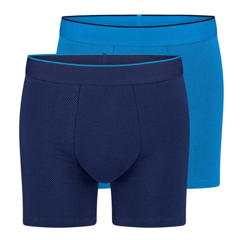 2er Pack Ever Airy - Long Short Pant Herren Blau L von sloggi