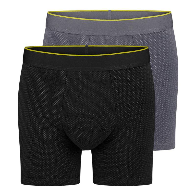 2er Pack Ever Airy - Long Short Pant Herren Schwarz L von sloggi