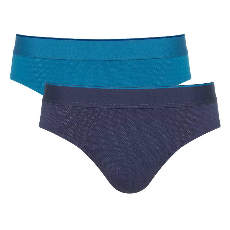 2er Pack Ever Airy - Slip Unterhose Herren Blau S von sloggi