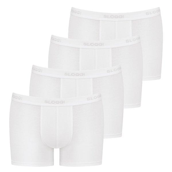 4er Pack 247 - Boxershorts - Pants - Unterhosen Herren Weiss L von sloggi