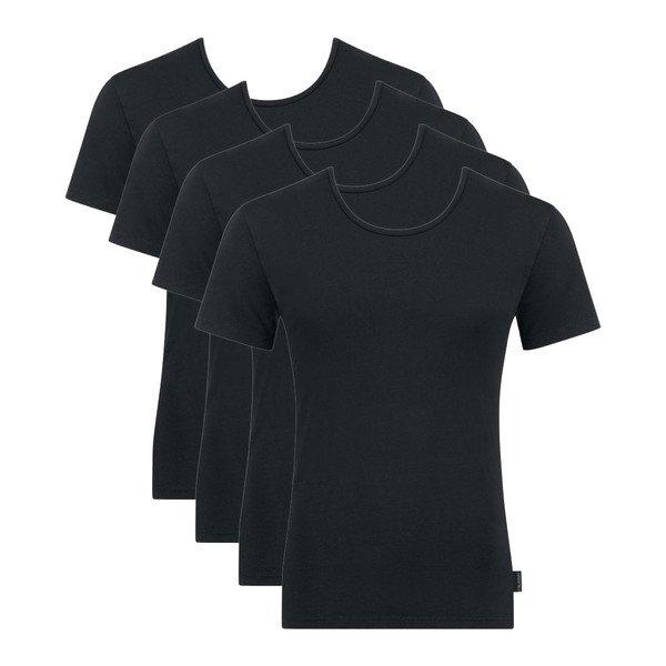 4er Pack 247 - Shirt Rundhals Herren Schwarz L von sloggi