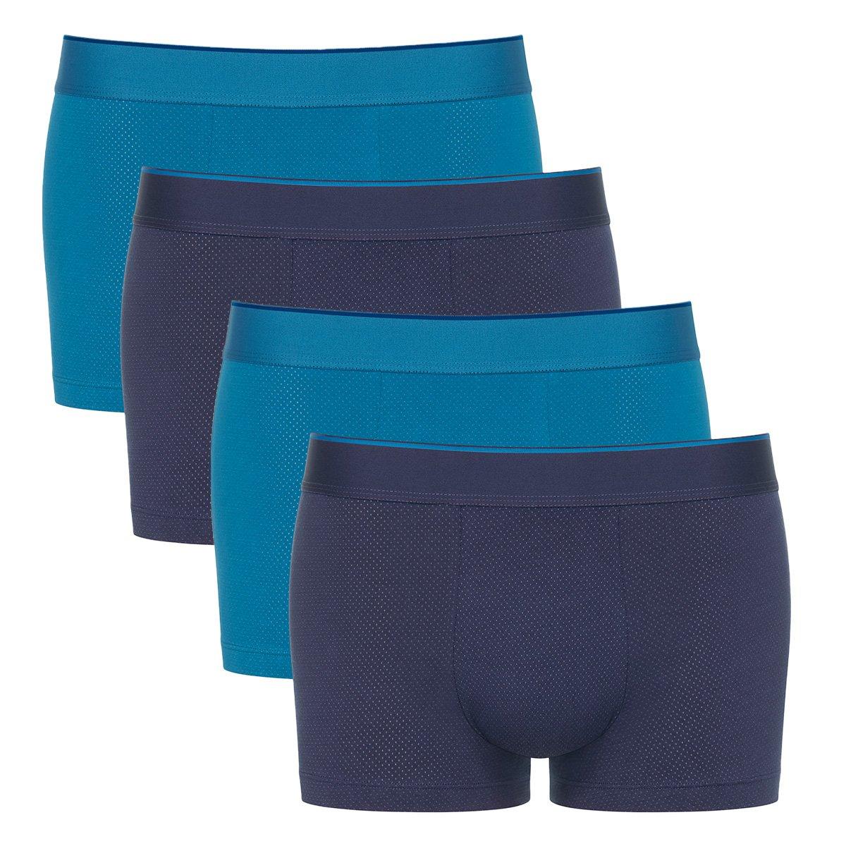 Sloggi - 4er Pack EVER Airy Hipster Short / Pant, für Herren, Blau, Größe S von Sloggi