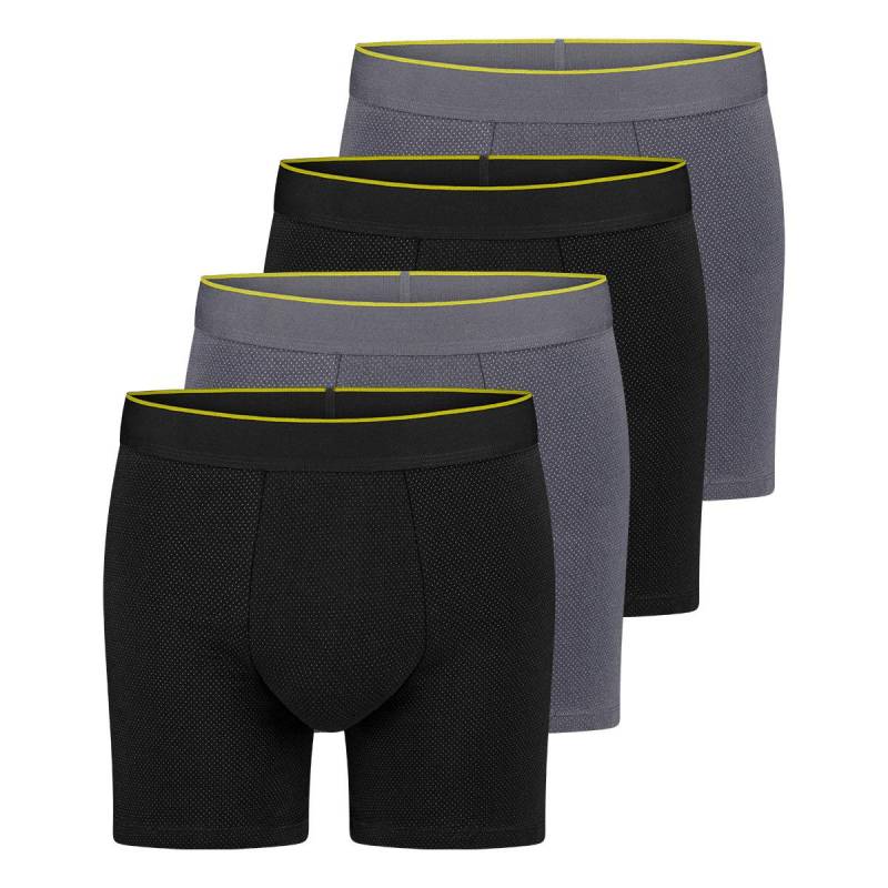 4er Pack Ever Airy - Long Short Pant Herren Schwarz M von sloggi