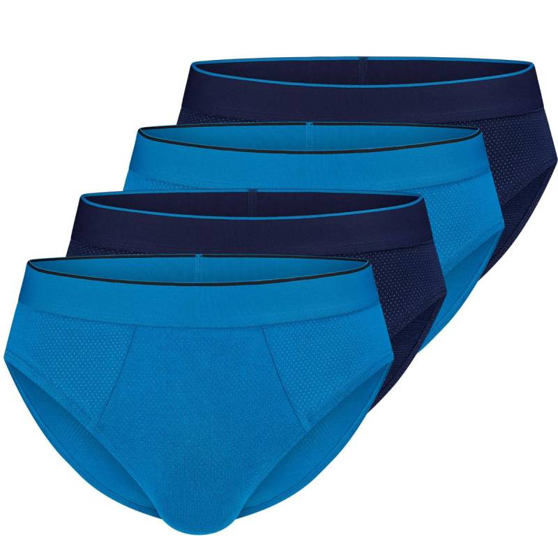 4er Pack Ever Airy - Slip Unterhose Herren Blau L von sloggi