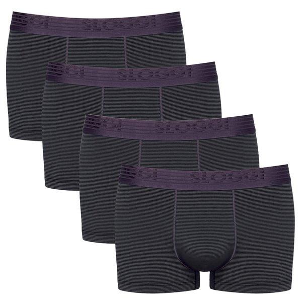 4er Pack Ever Cool - Hipsterpants Herren Schwarz XXL von sloggi