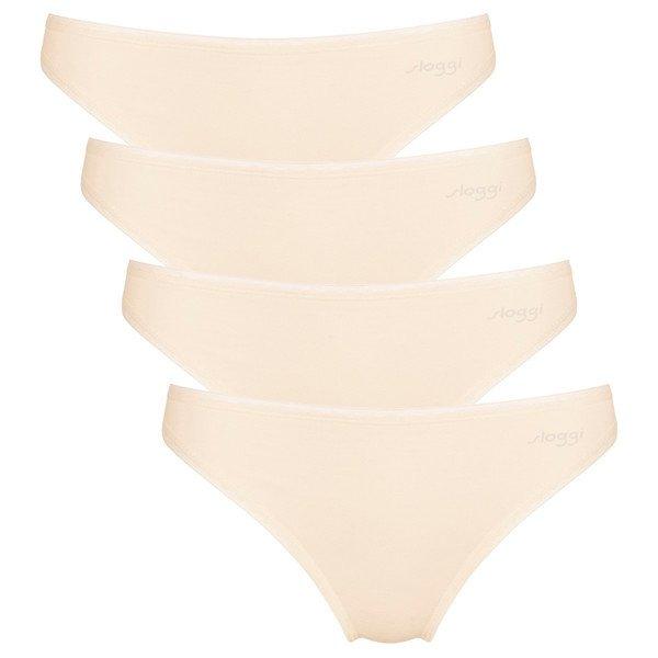 Sloggi - 4er Pack Go Tai-Slip, für Damen, Offwhite, Größe L von Sloggi