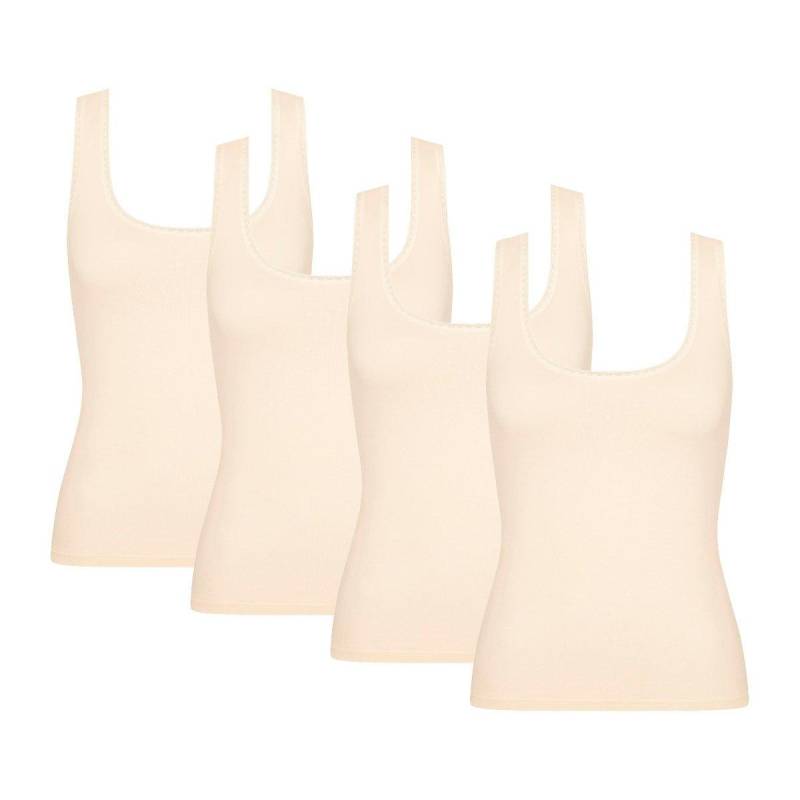 4er Pack Go - Tanktop - Unterhemd Damen Offwhite L von sloggi