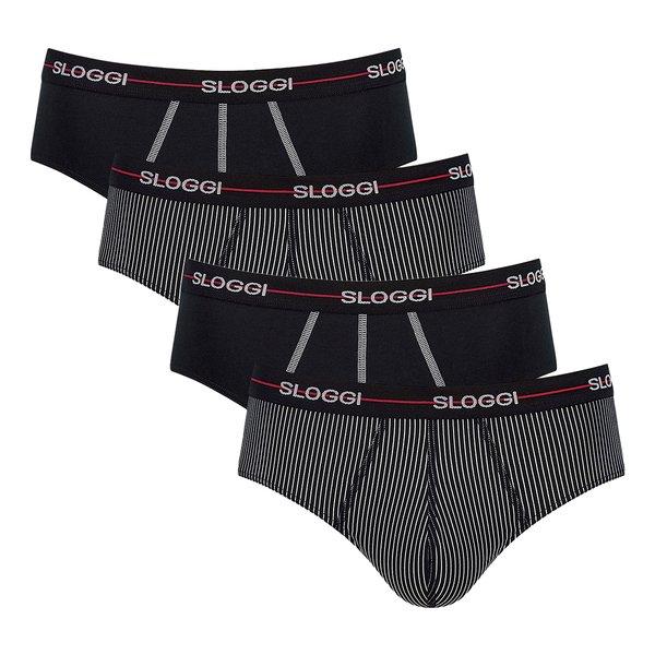 Sloggi - 4er Pack Start Midi-Slip, für Herren, Rot, Größe XXL von Sloggi