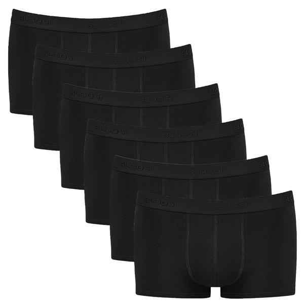 6er Pack 247 - Boxershorts - Hipster - Unterhose Herren Schwarz XL von sloggi